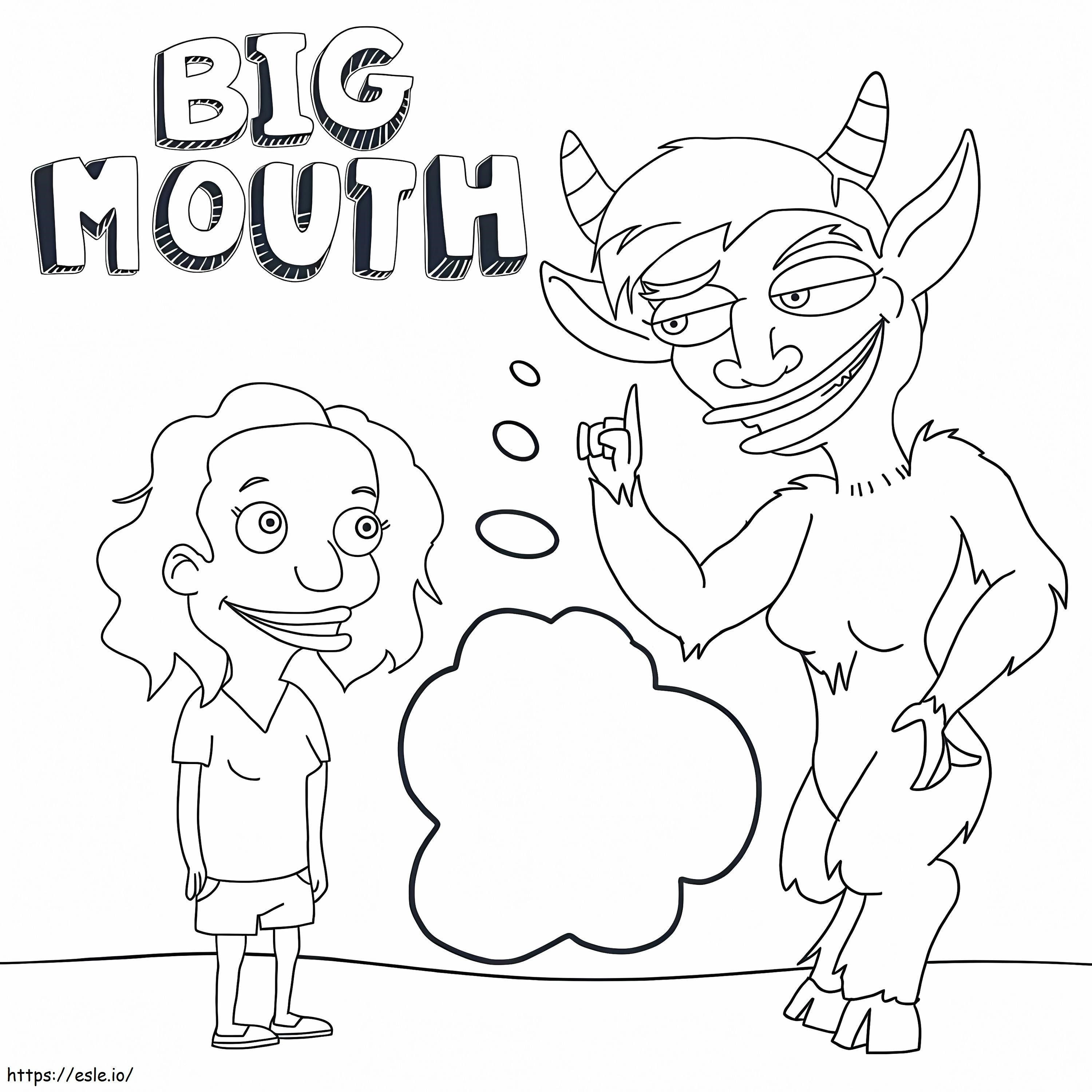 Big Mouth coloring page