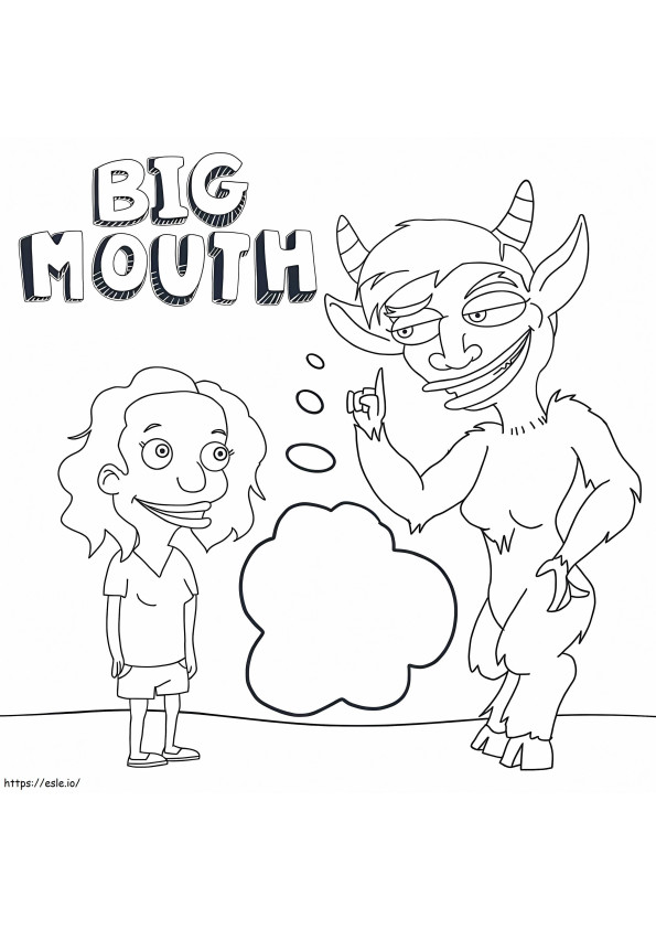 Big Mouth coloring page