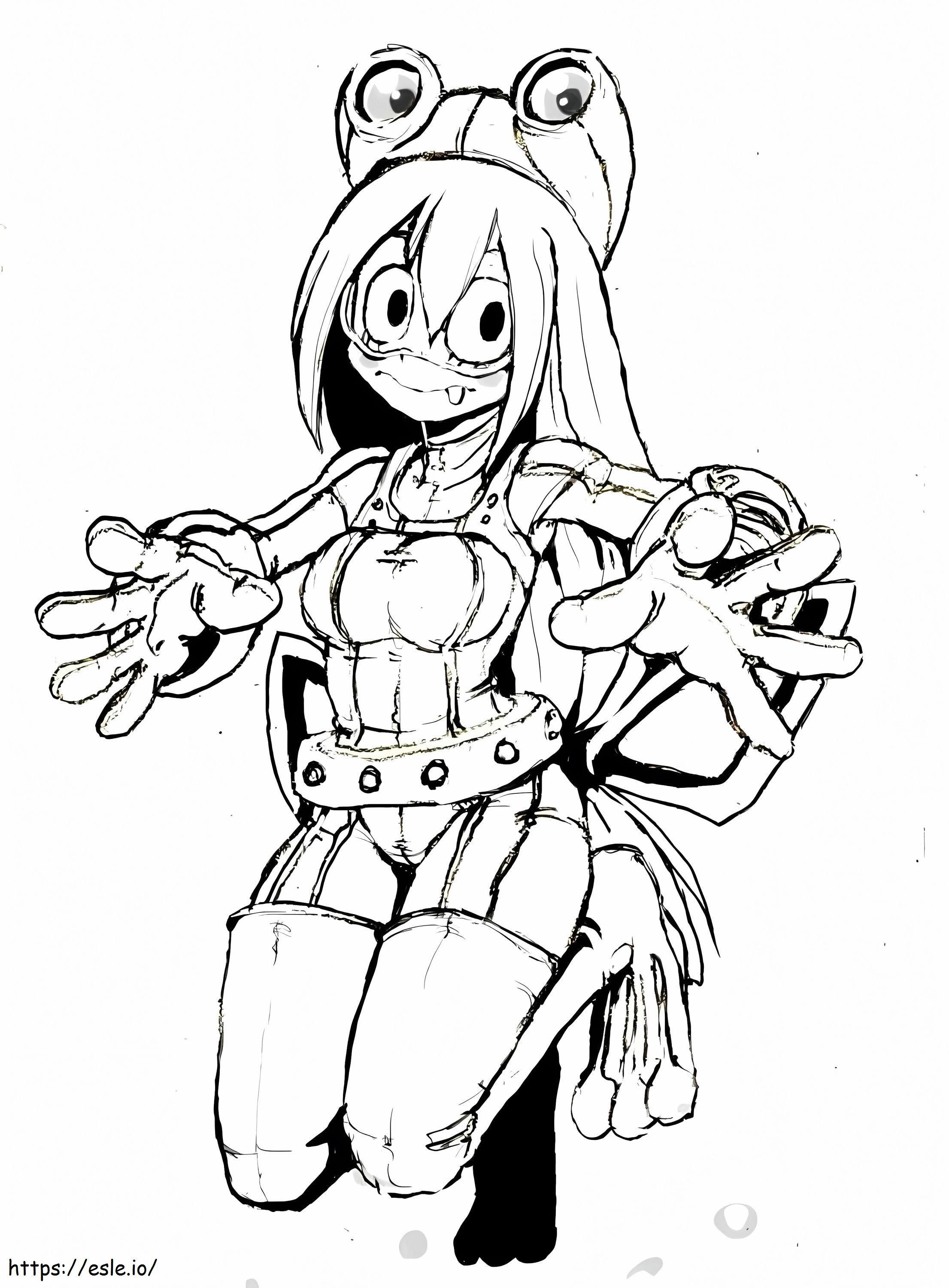 Tsuyu Asui To Color coloring page