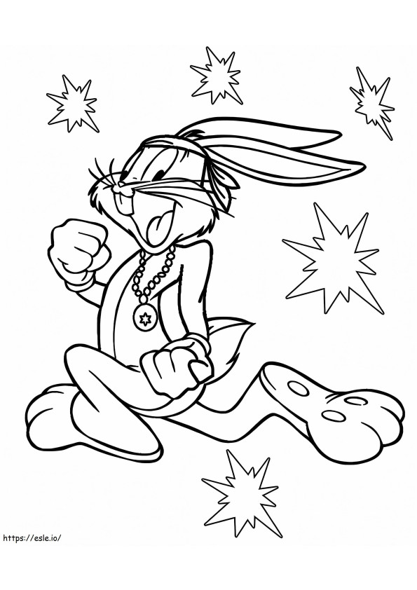 Basic Bugs Bunny coloring page