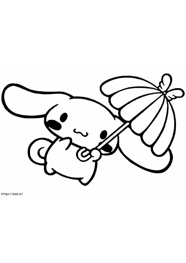 Cinnamoroll With Umbrella coloring page