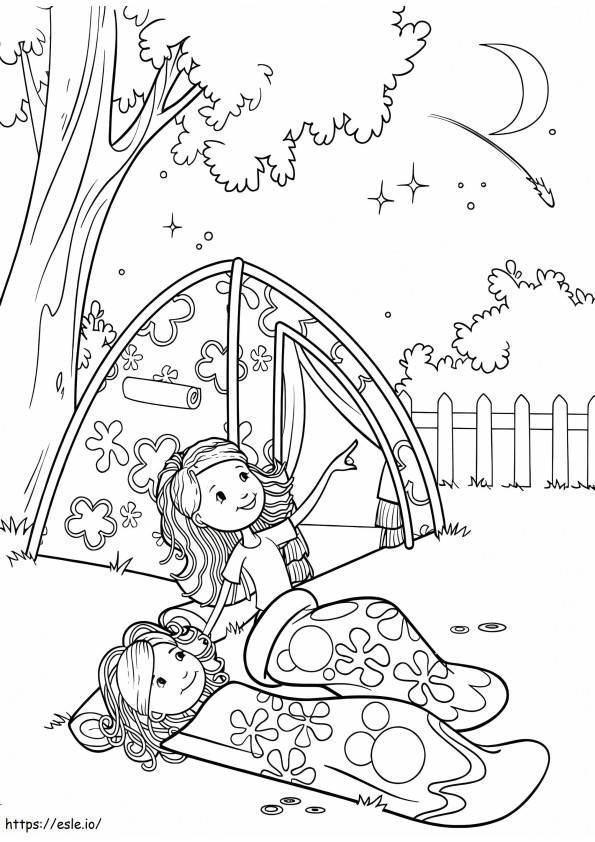 Summer Camping 2 coloring page