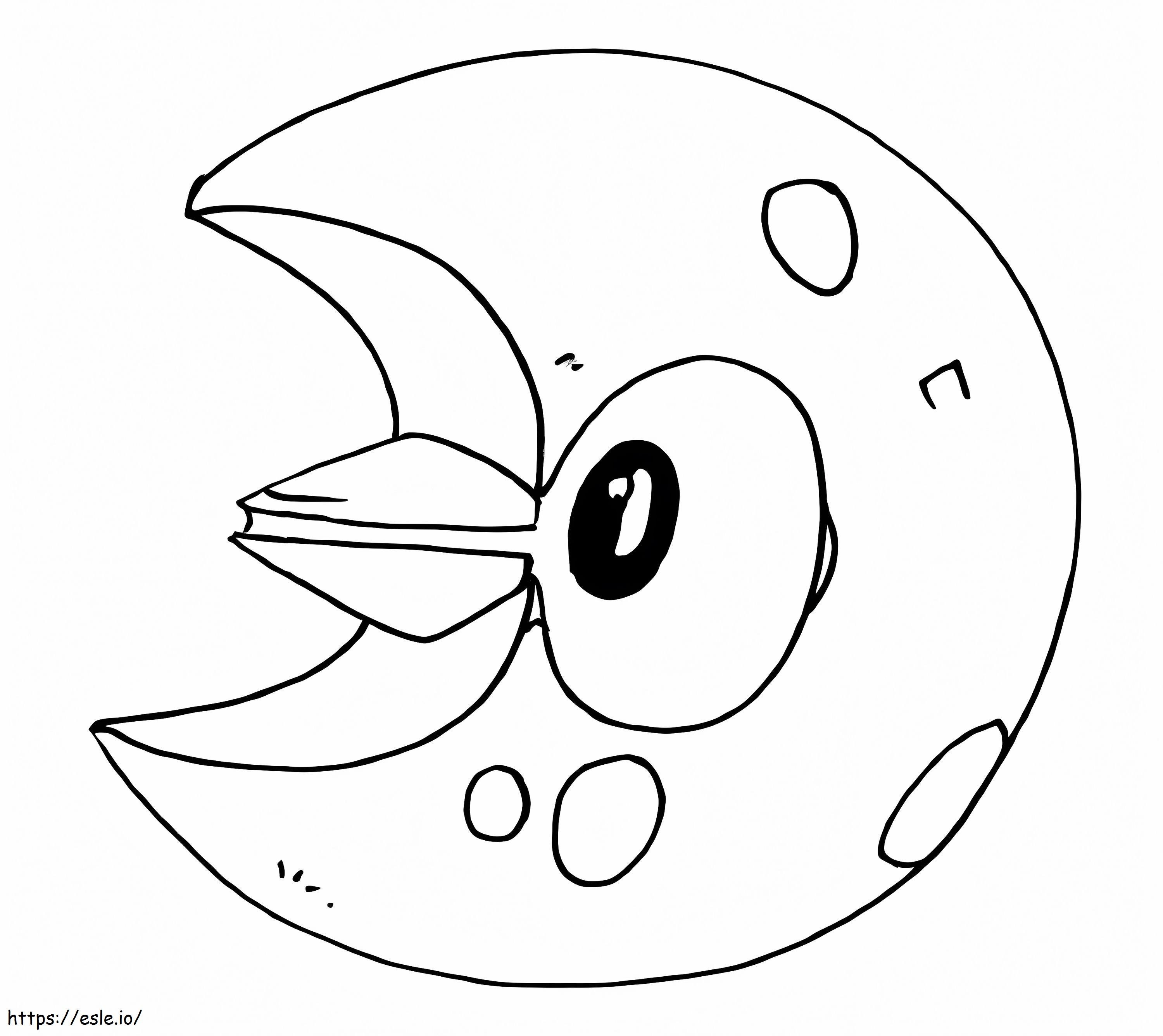 Lunatone Pokemon 2 Coloring Page