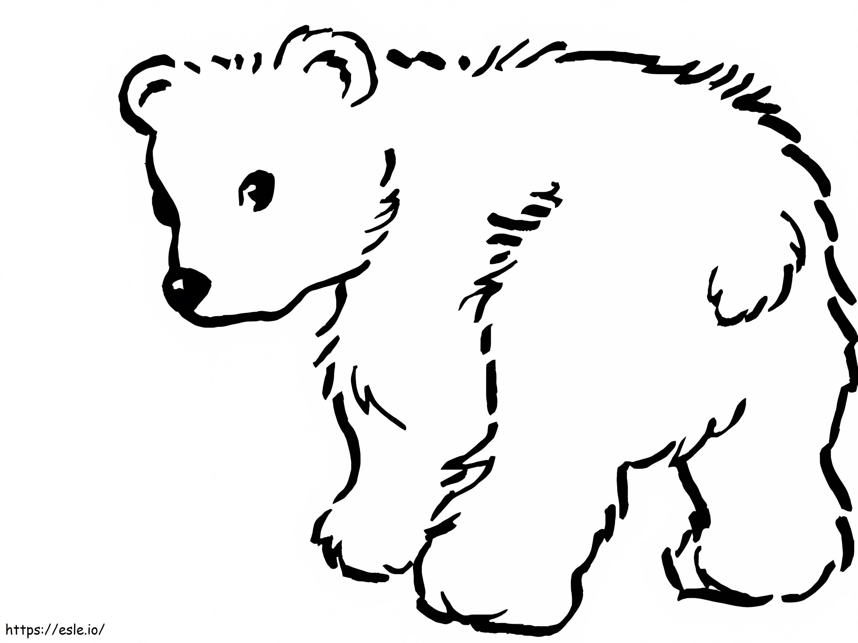 Baby Ice Bear coloring page