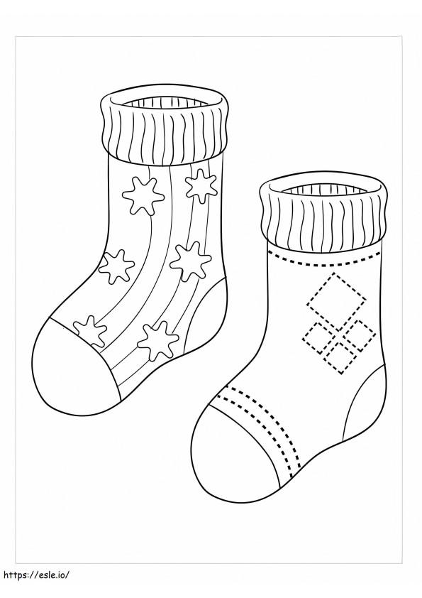Sevimli Çoraplar boyama