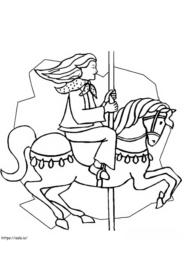 Carousel For Kid coloring page