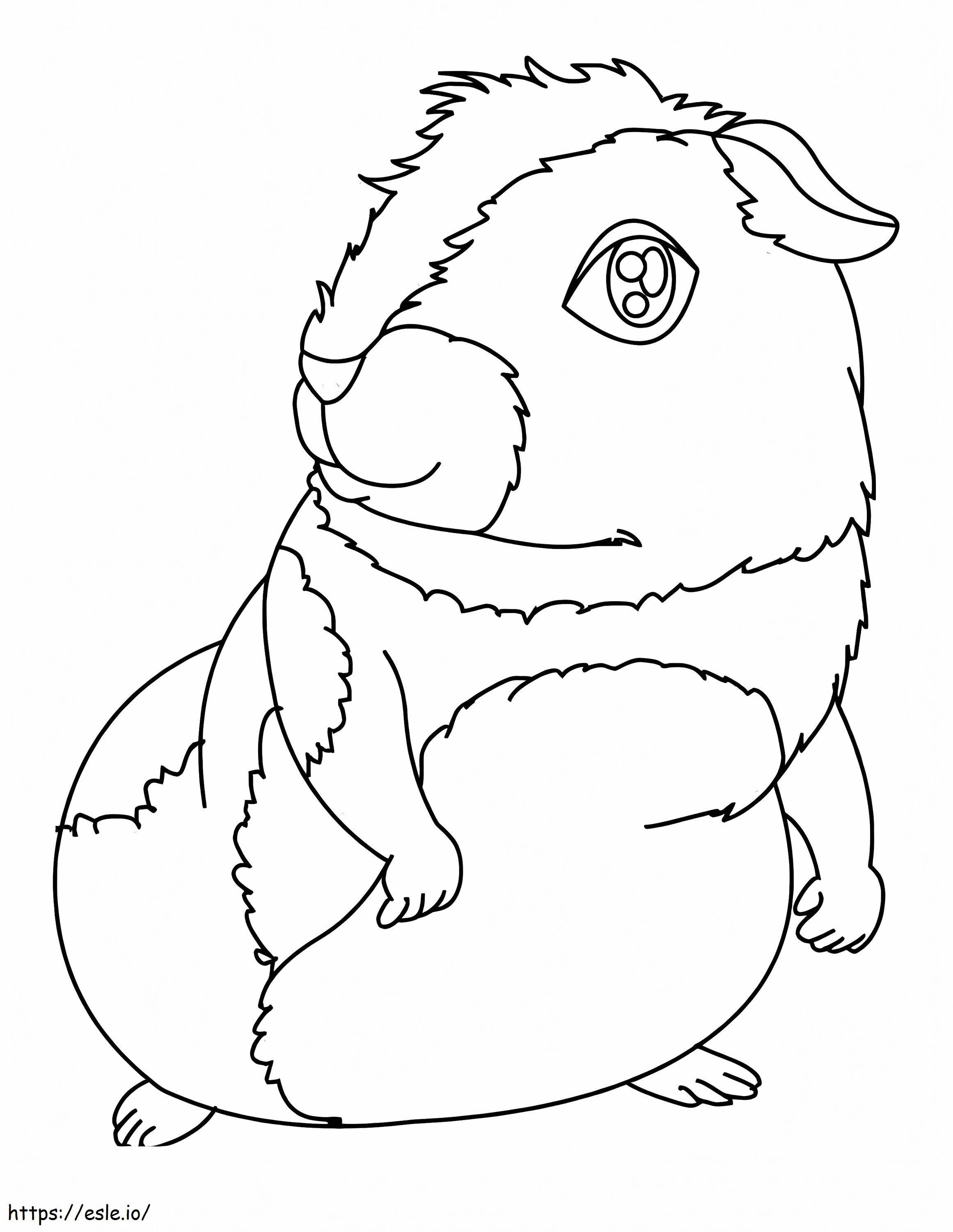 Printable Guinea Pig coloring page