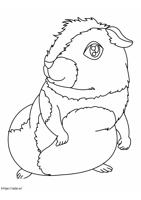 Printable Guinea Pig coloring page