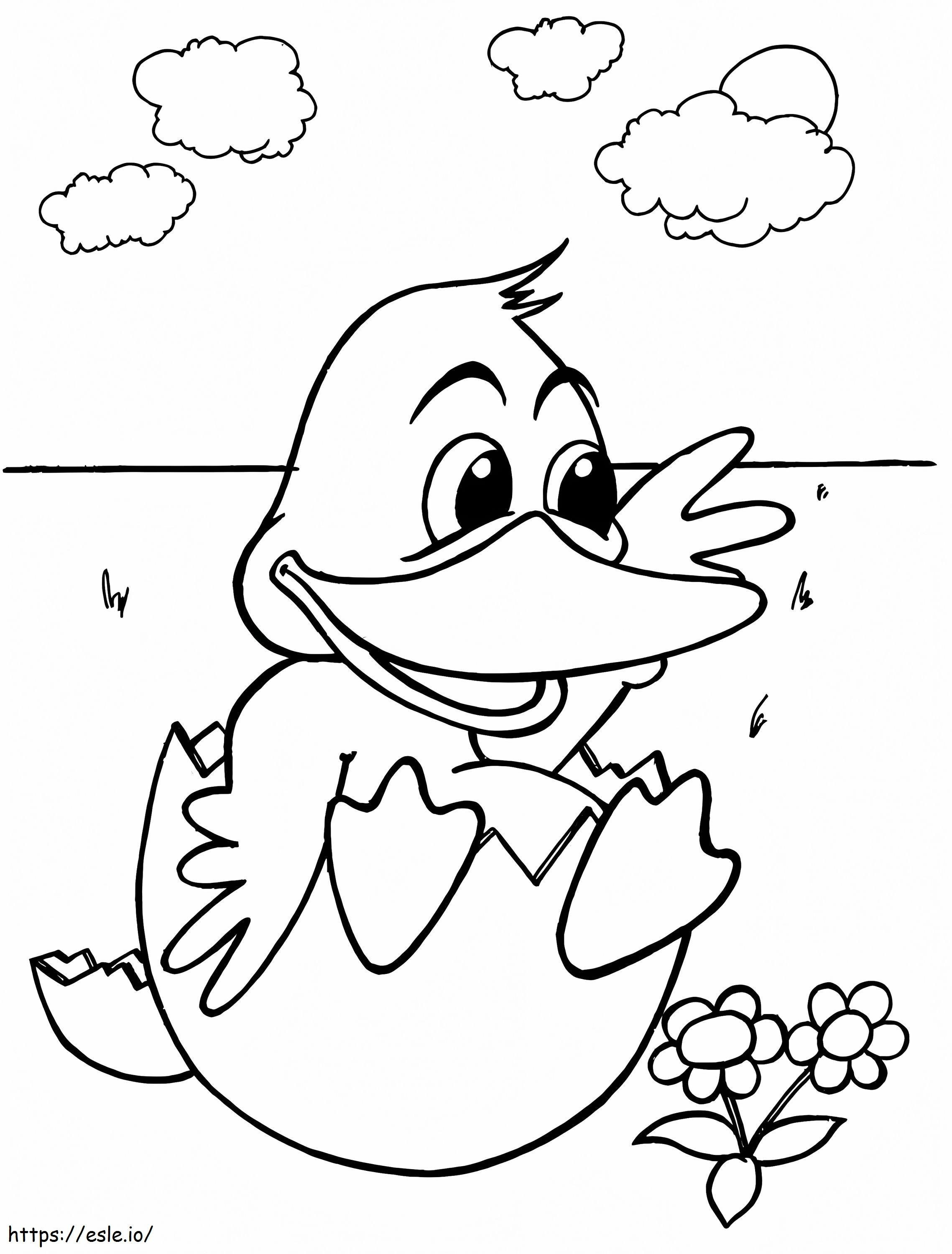 Baby Duck coloring page
