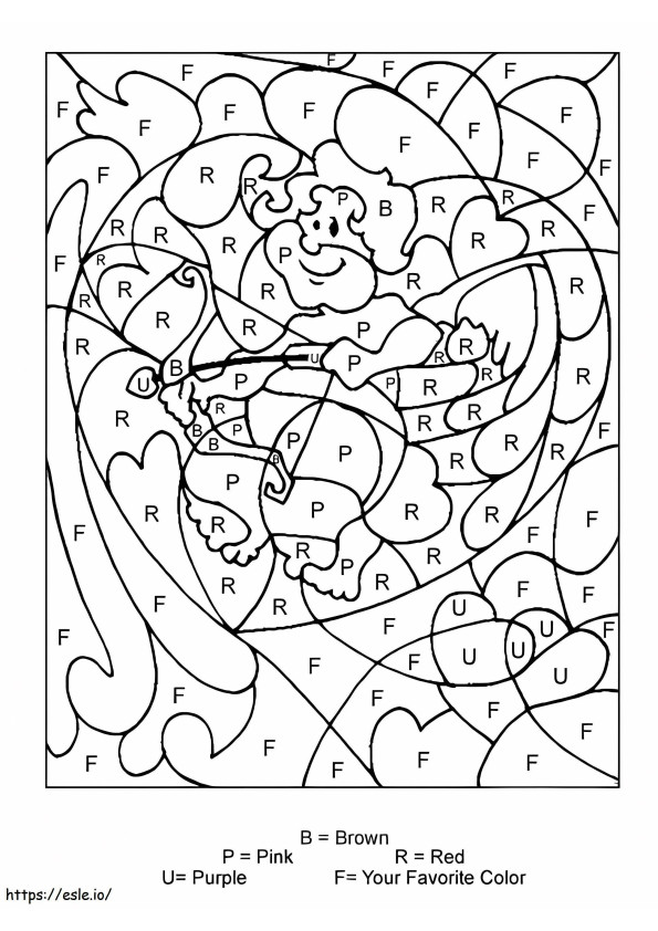 Color By Letters Worksheet coloring page