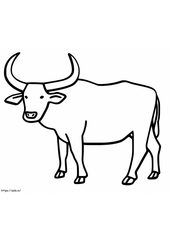 印刷可能な牛 ぬりえ - 塗り絵