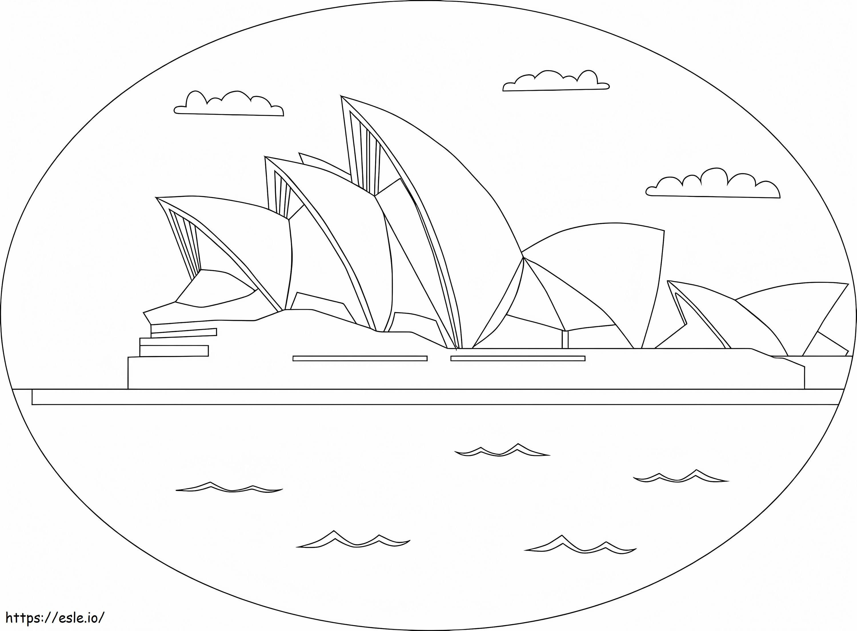 Sydney Opera House 1 ausmalbilder