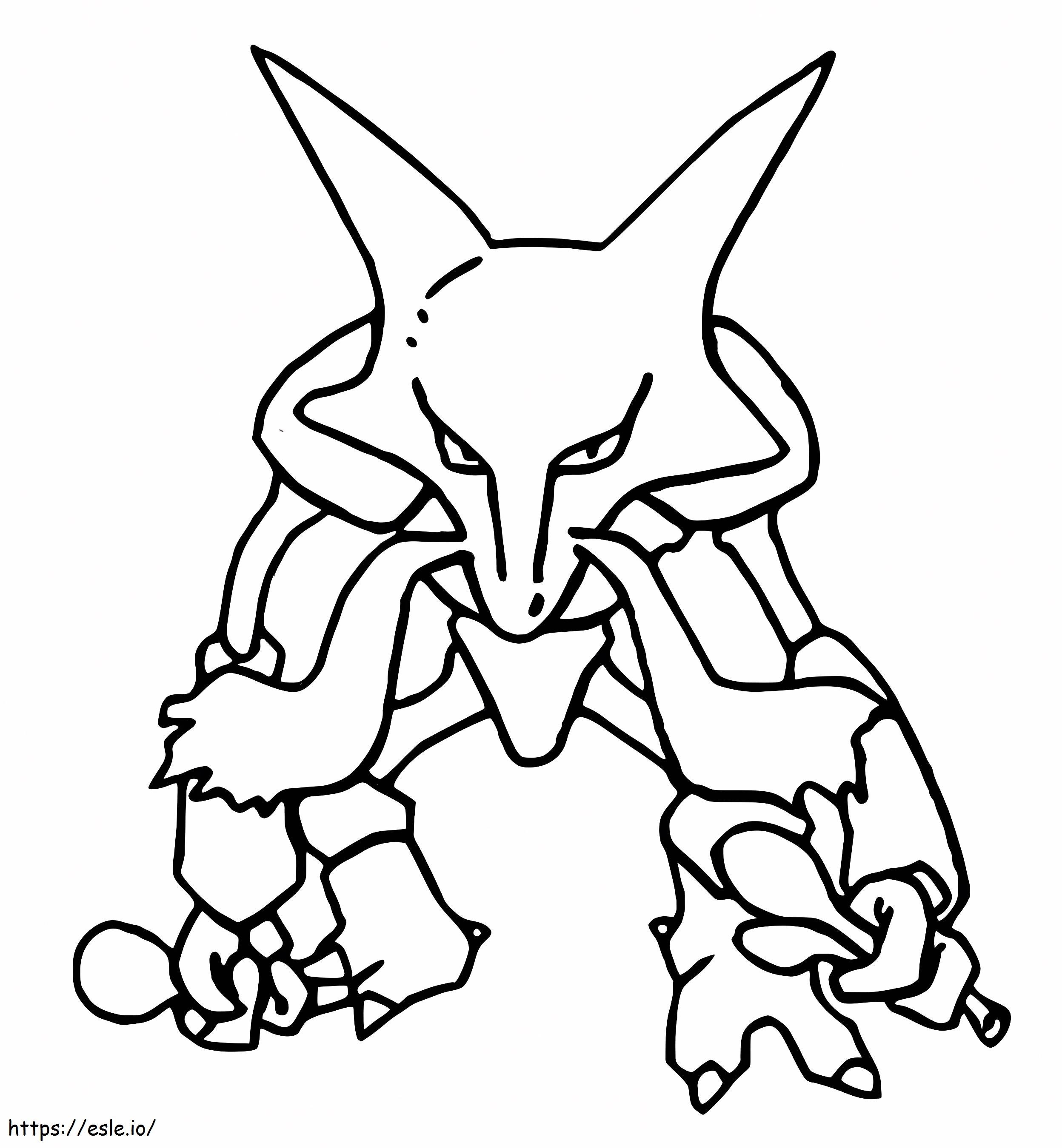 Alakazam En Pokemon coloring page