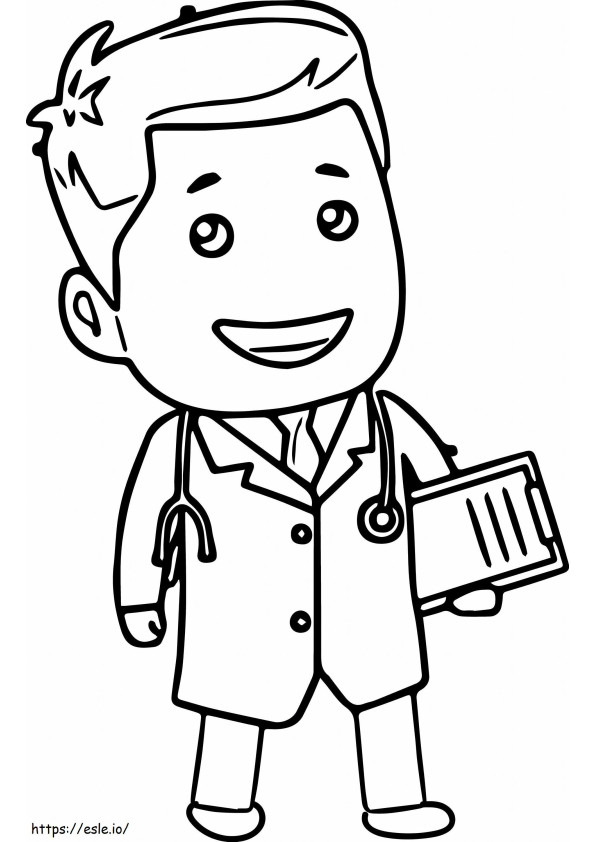 Kid Doctor coloring page