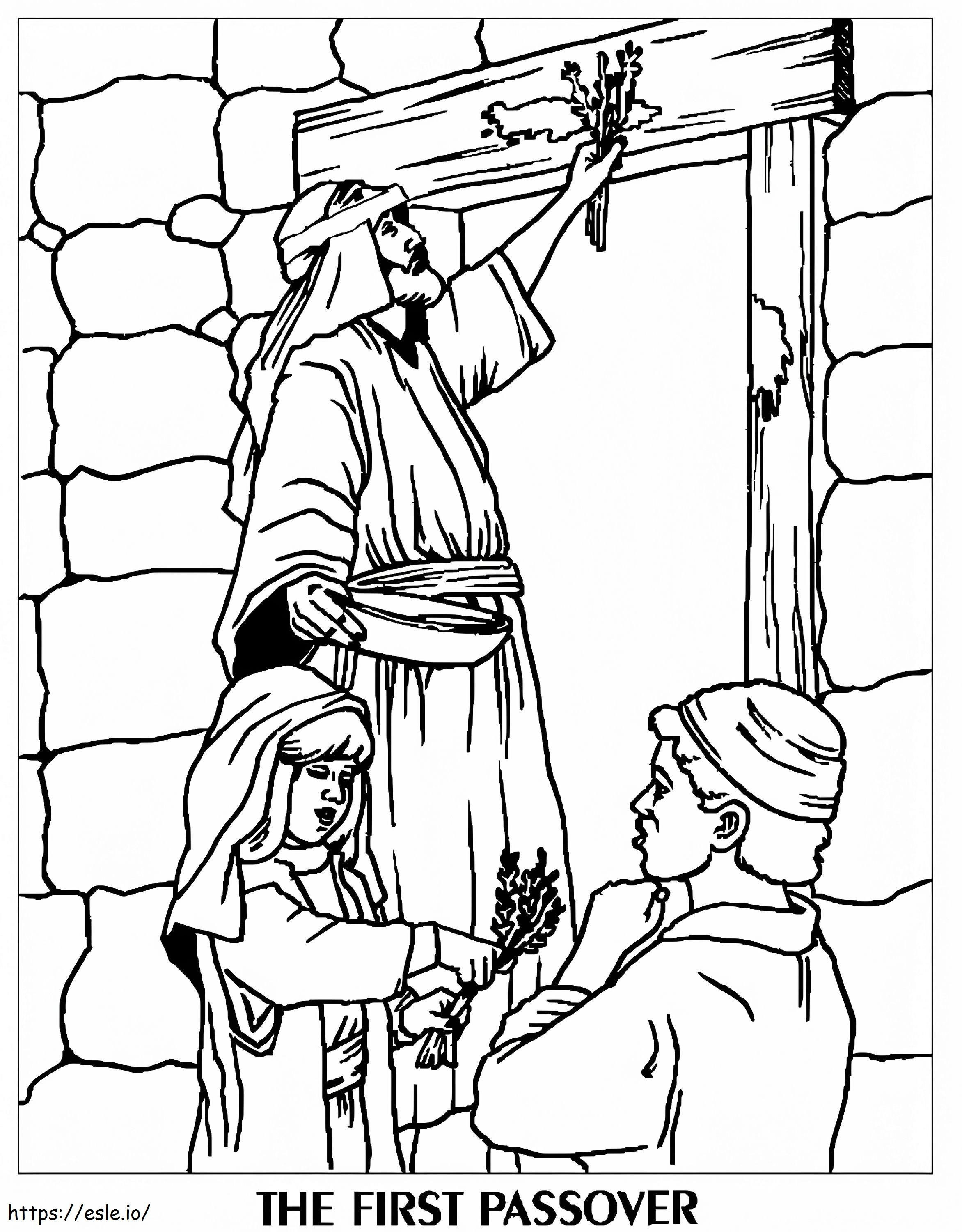 The First Passover Coloring Page coloring page