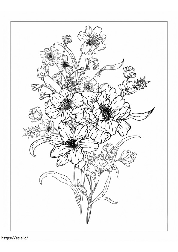 Coloriage Bouquet parfait à imprimer dessin