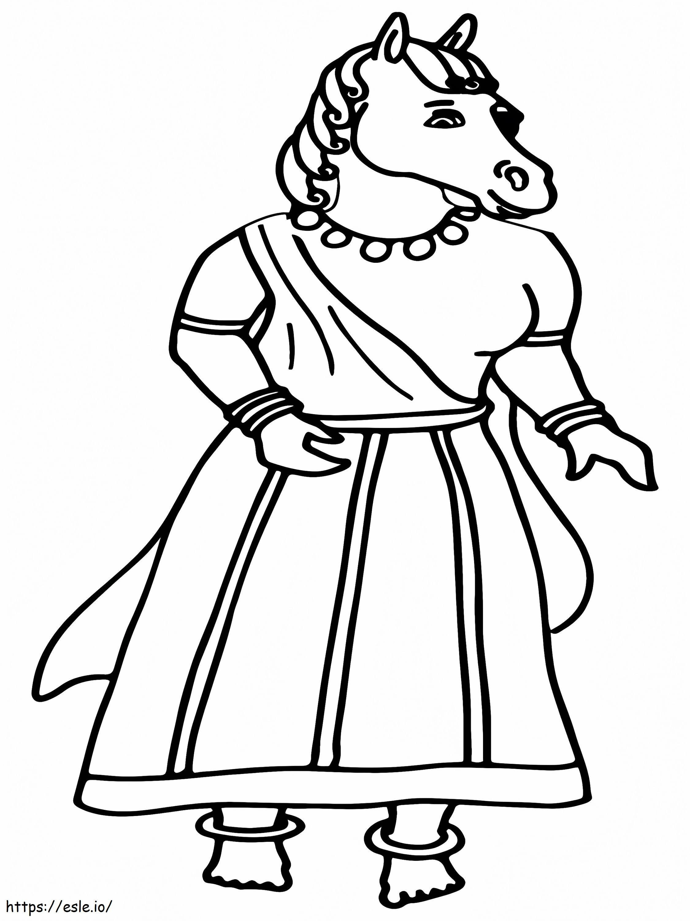 Delightful Beatrice Horseman coloring page