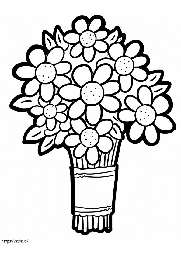Flower Bouquet Printable coloring page