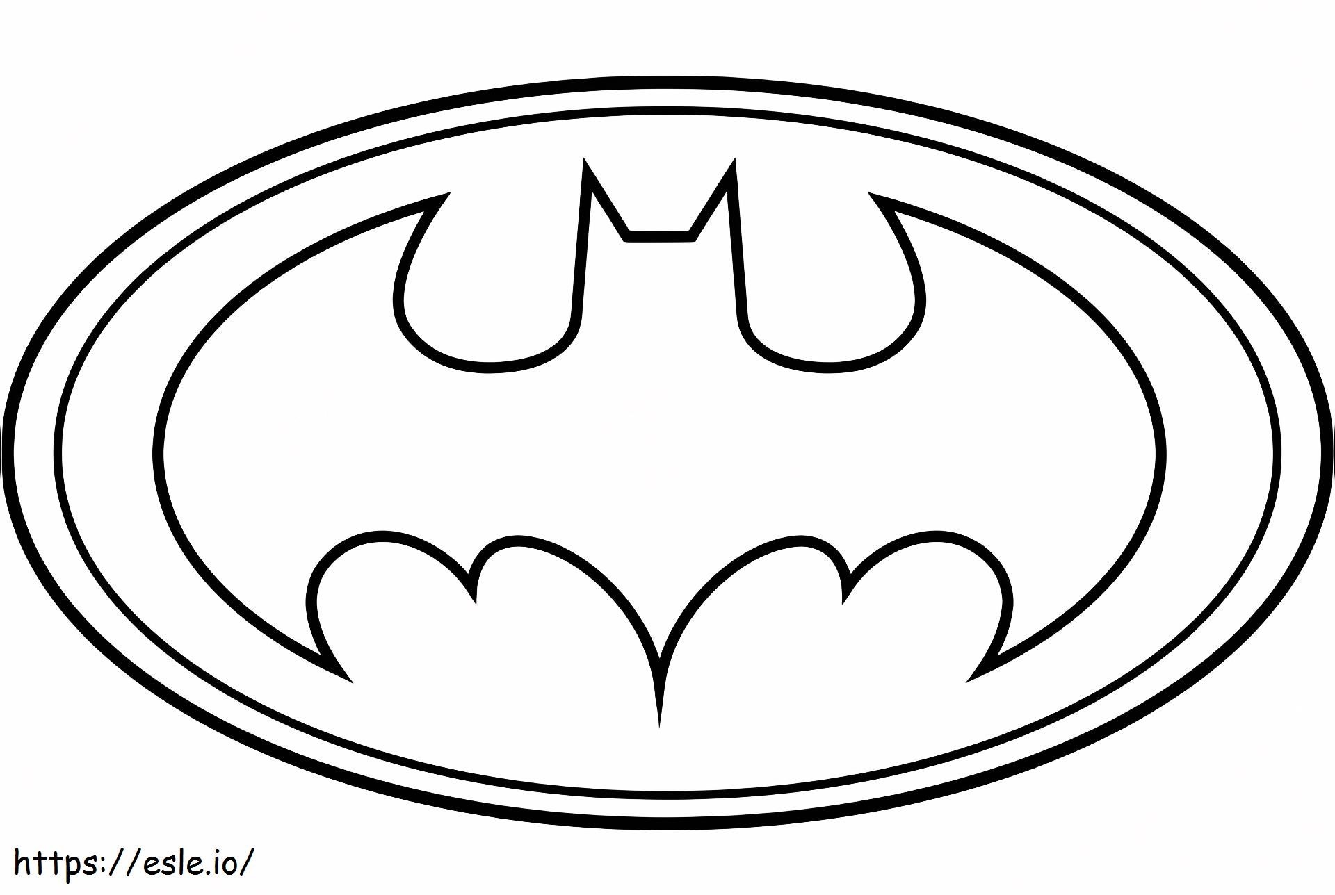 Logo Of Batman A4 E1600316474164 coloring page