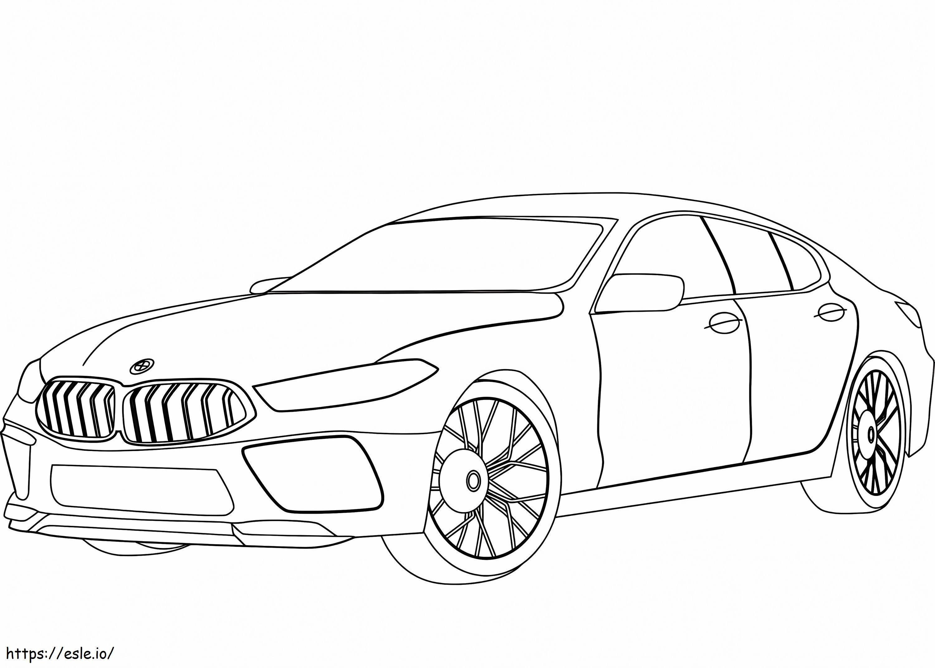Bmw M8 coloring page