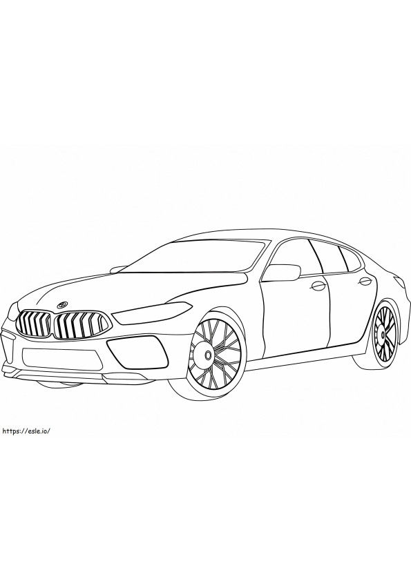 Coloriage BMW M8 à imprimer dessin
