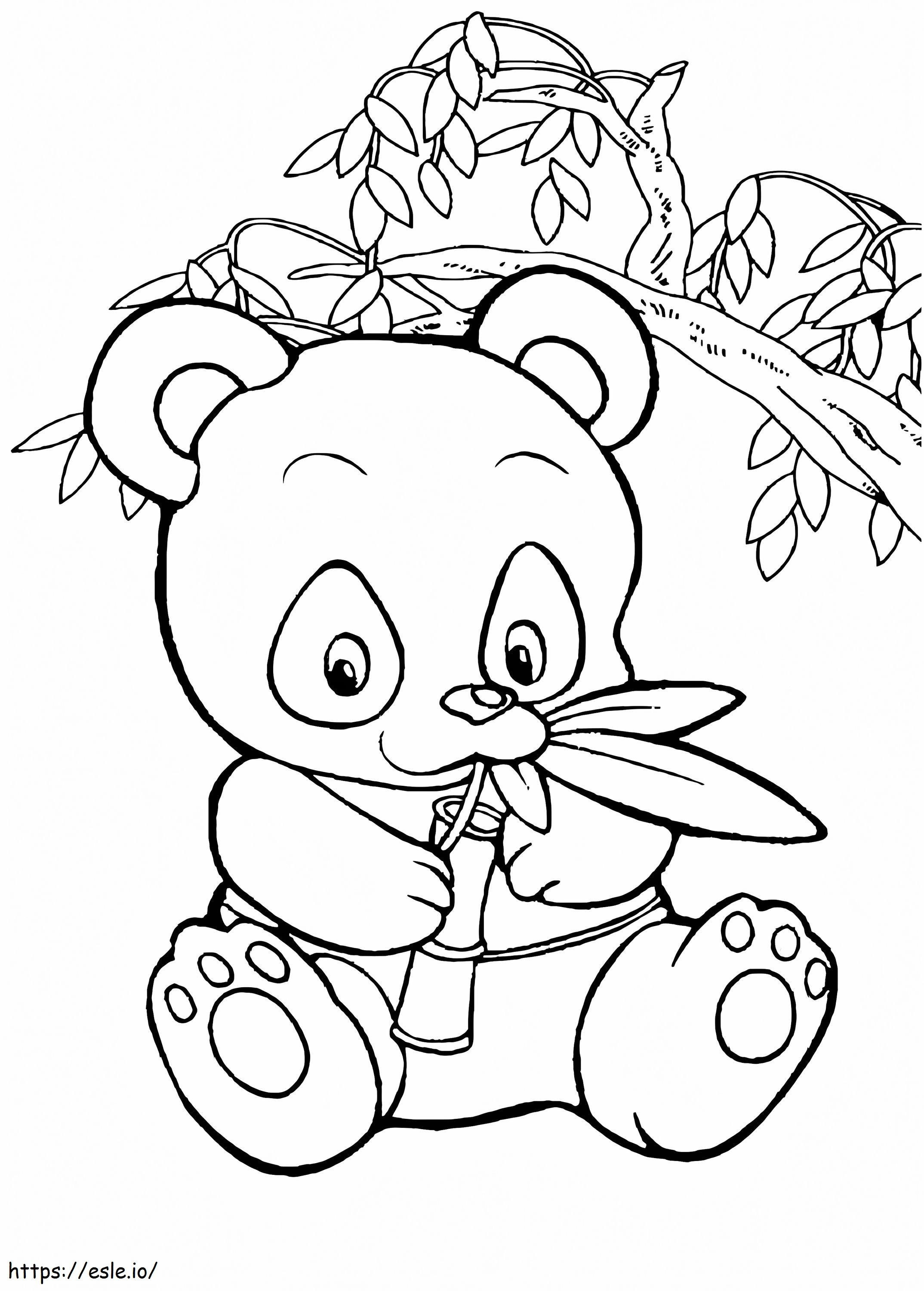 Coloriage bébé panda à imprimer dessin