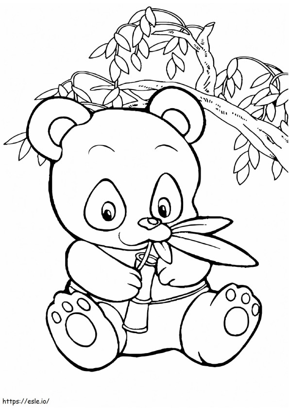 Coloriage bébé panda à imprimer dessin