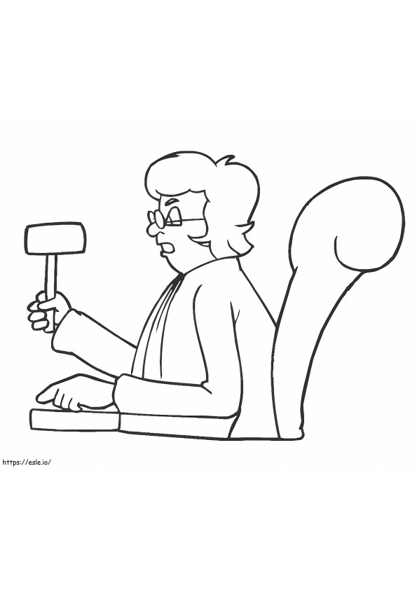 Judge 4 coloring page