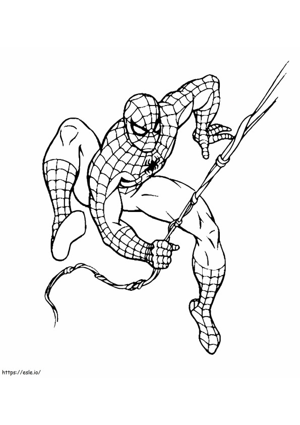 Coloriage Spiderman pour garçon à imprimer dessin