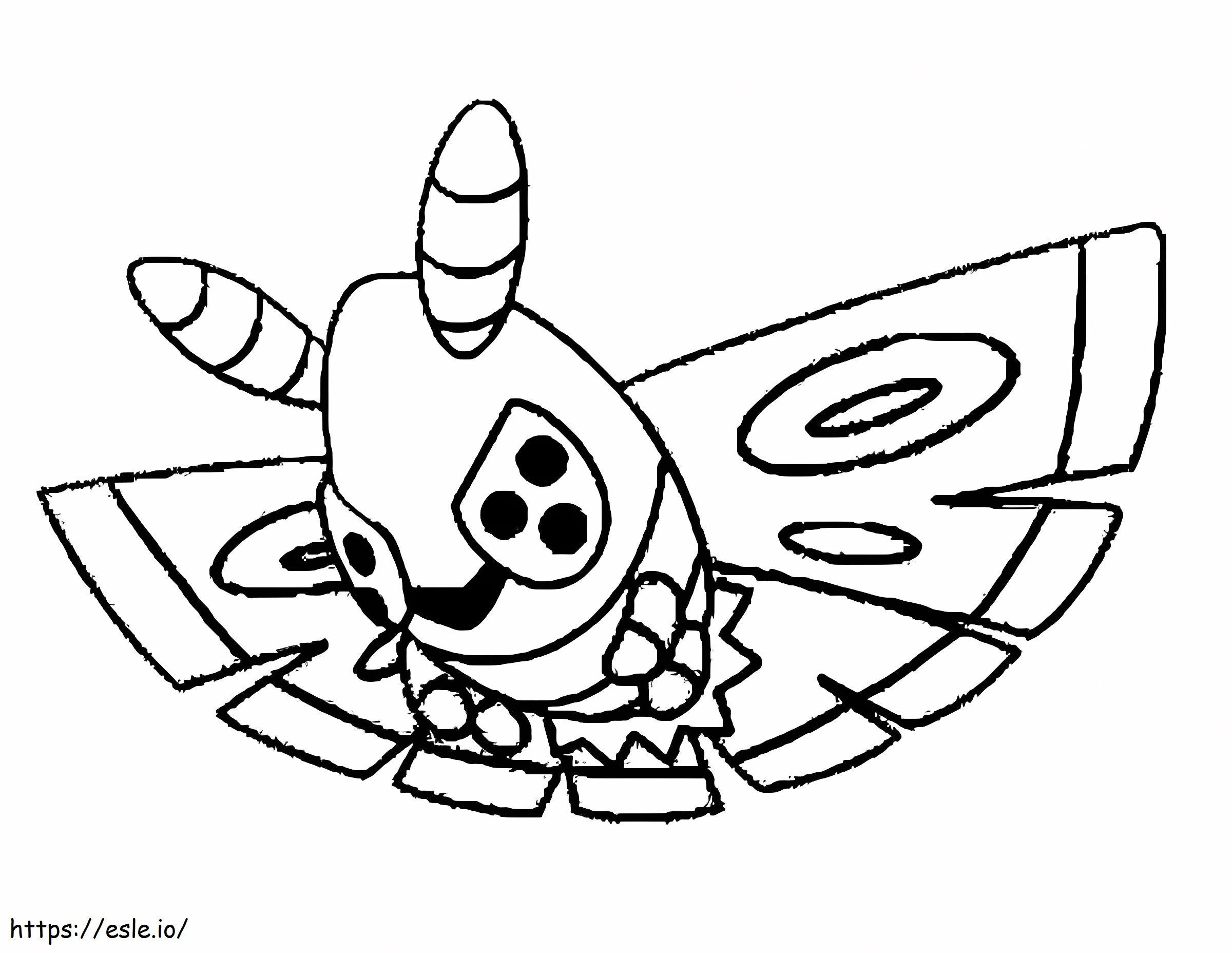 Coloriage Pokémon Dustox Gen 3 à imprimer dessin