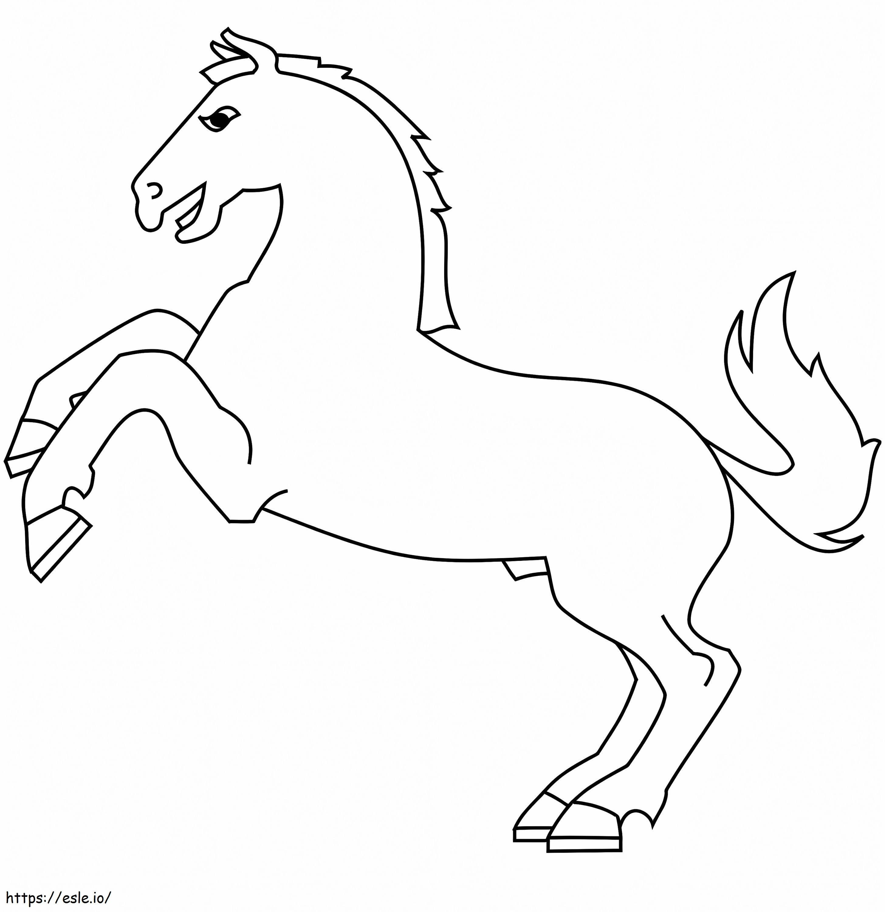 Rearing Horse coloring page