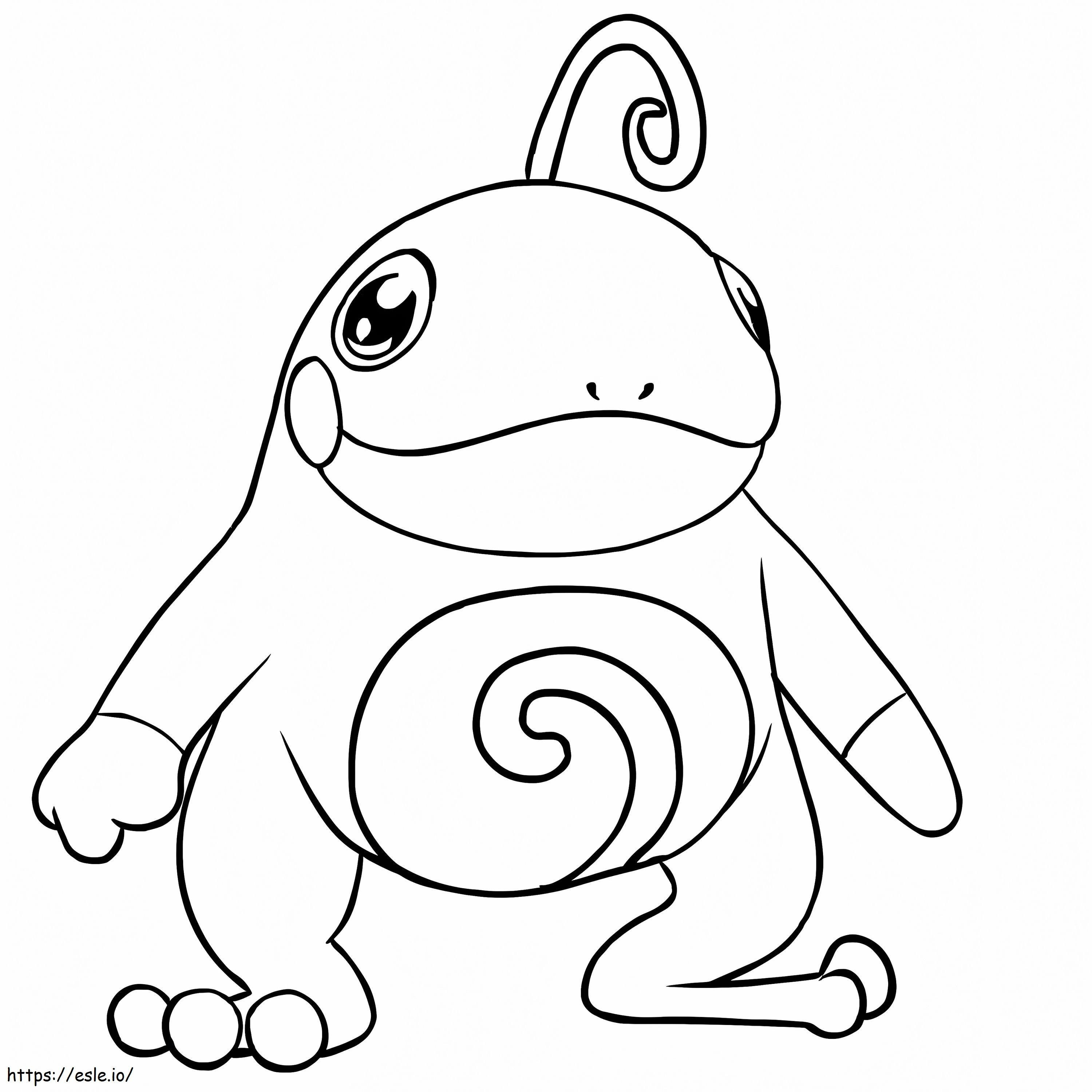 Cute Politoed coloring page