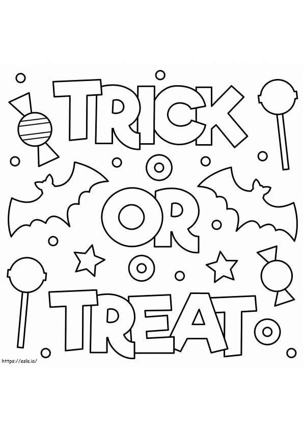 Trick Or Treat 2 coloring page