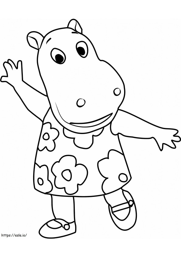 Stop Dancing A4 coloring page