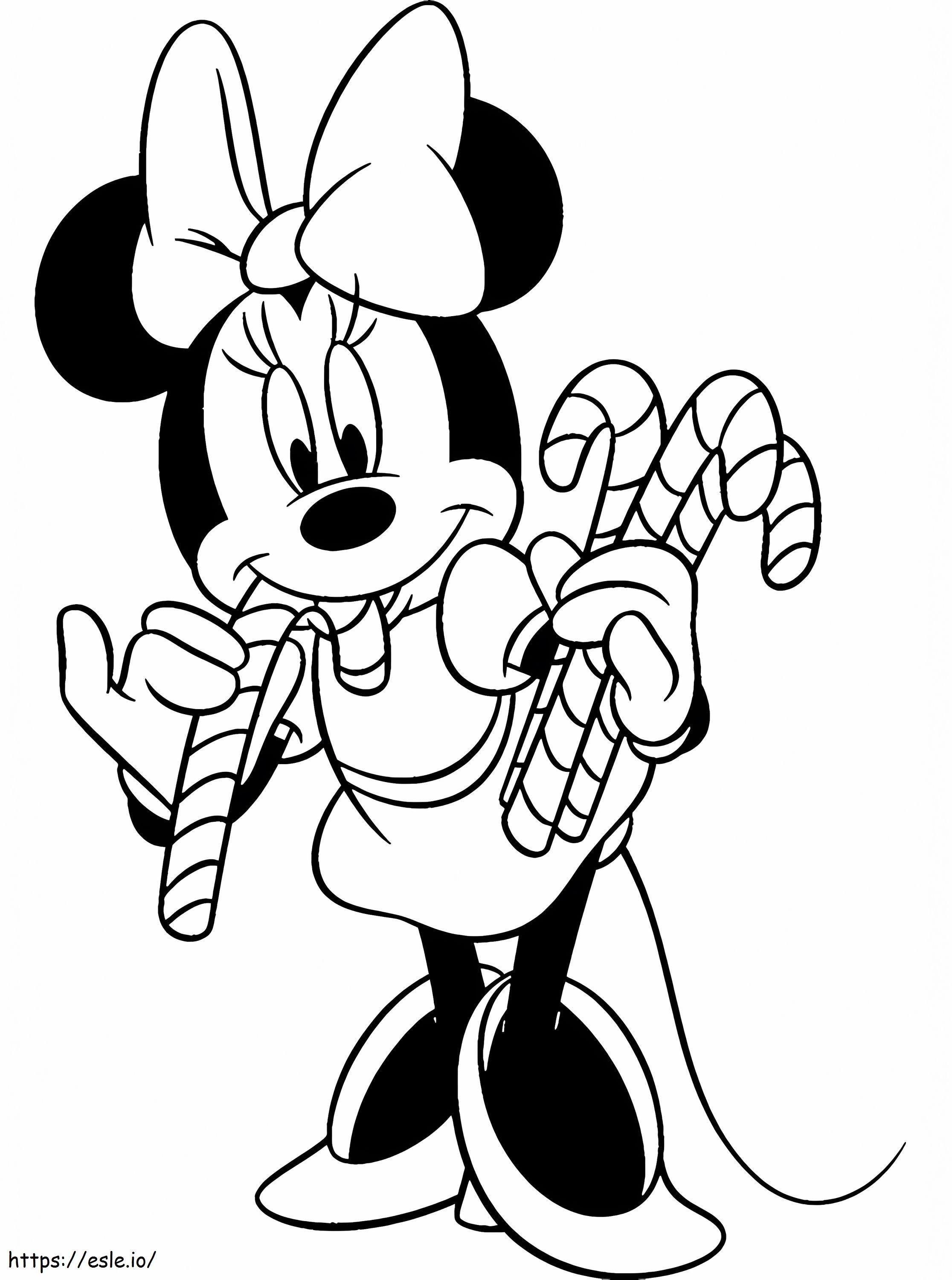 Jolie Minnie Mouse coloring page