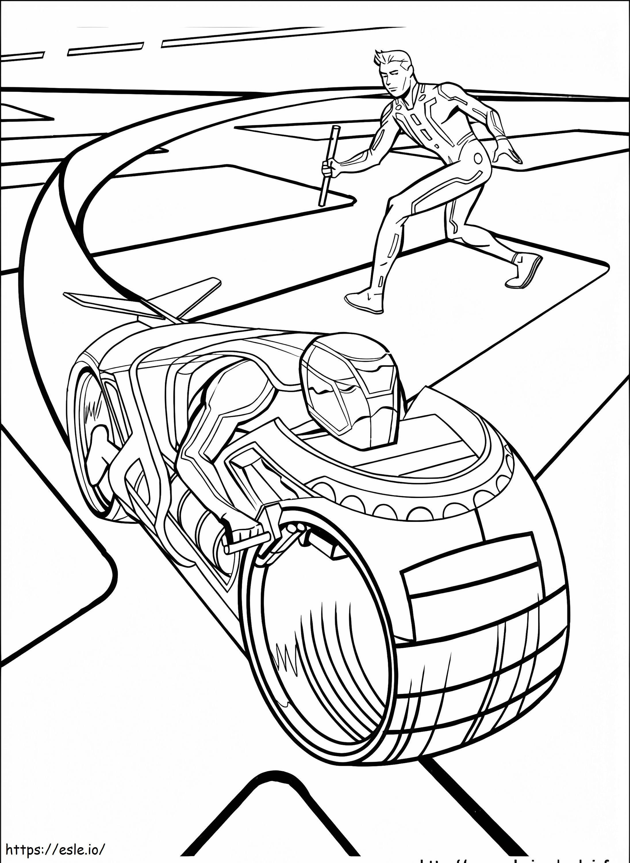 Tron 3 coloring page