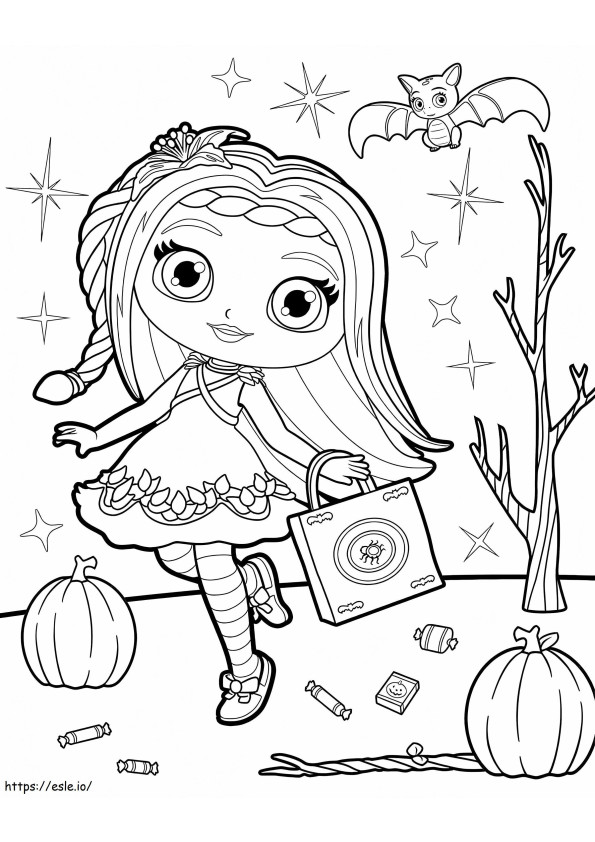 Coloriage Halloween Posie Petits Charmeurs à imprimer dessin