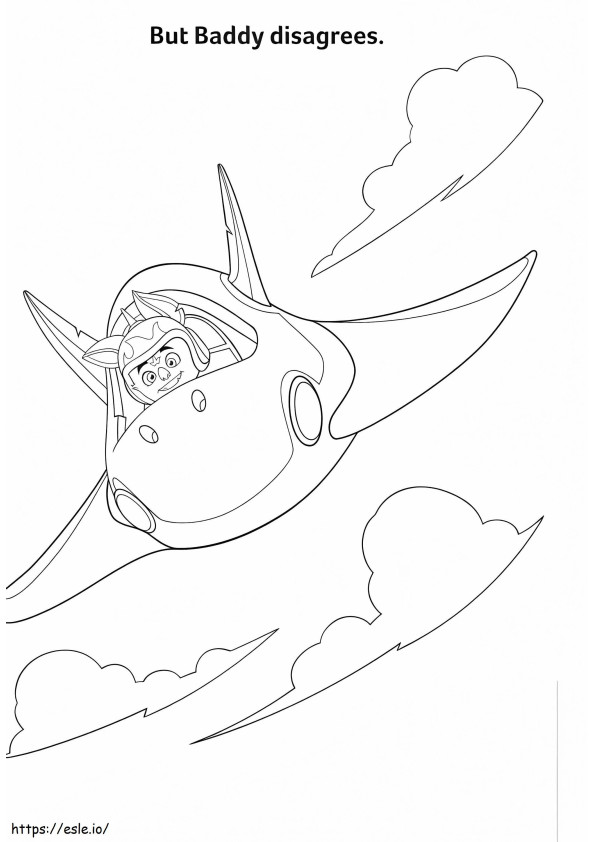 Baddy From Top Wing coloring page