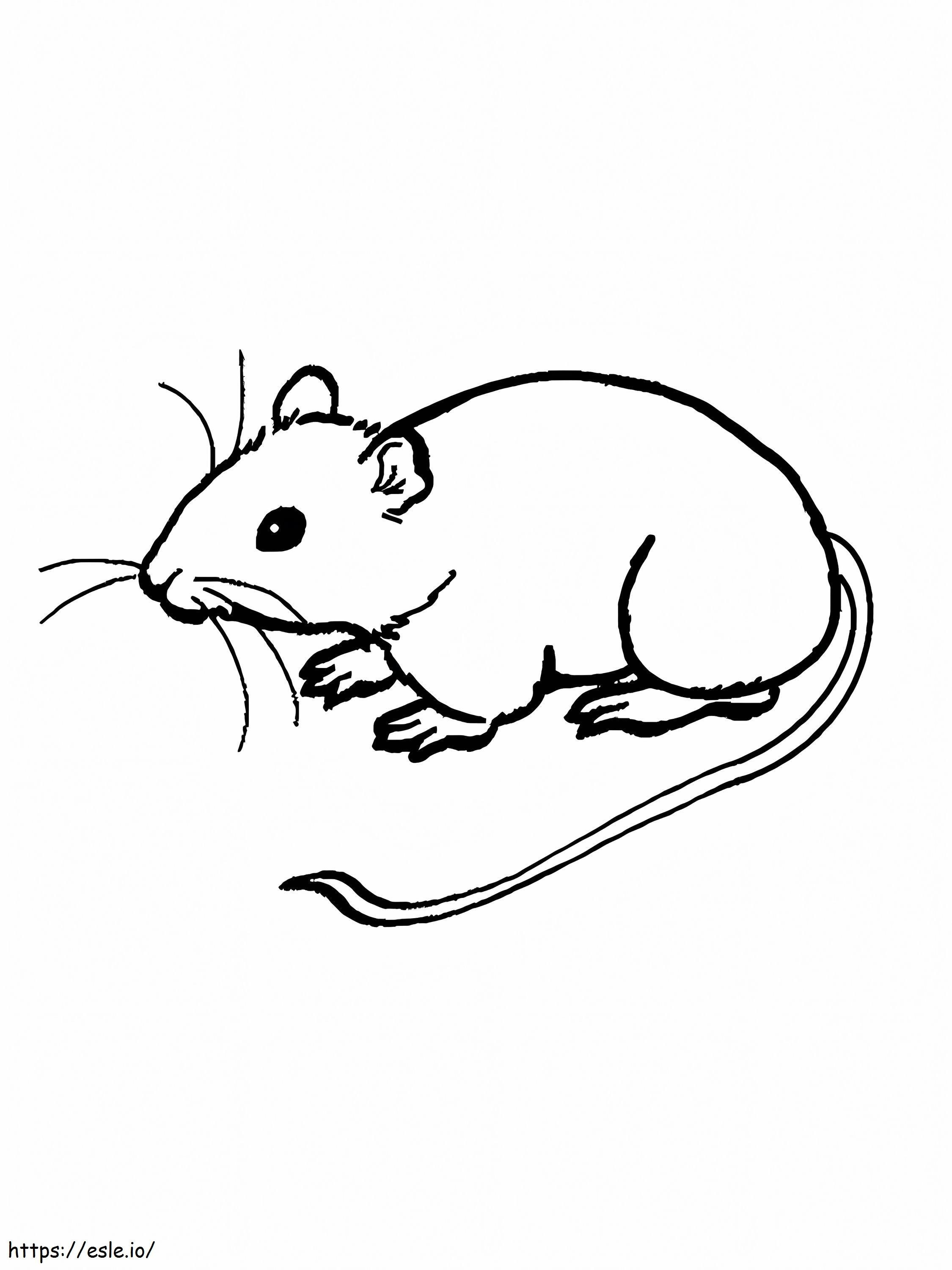 Einfache Maus ausmalbilder