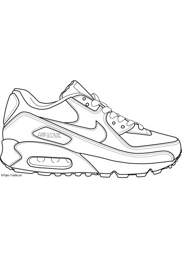 Airmax Shoes coloring page