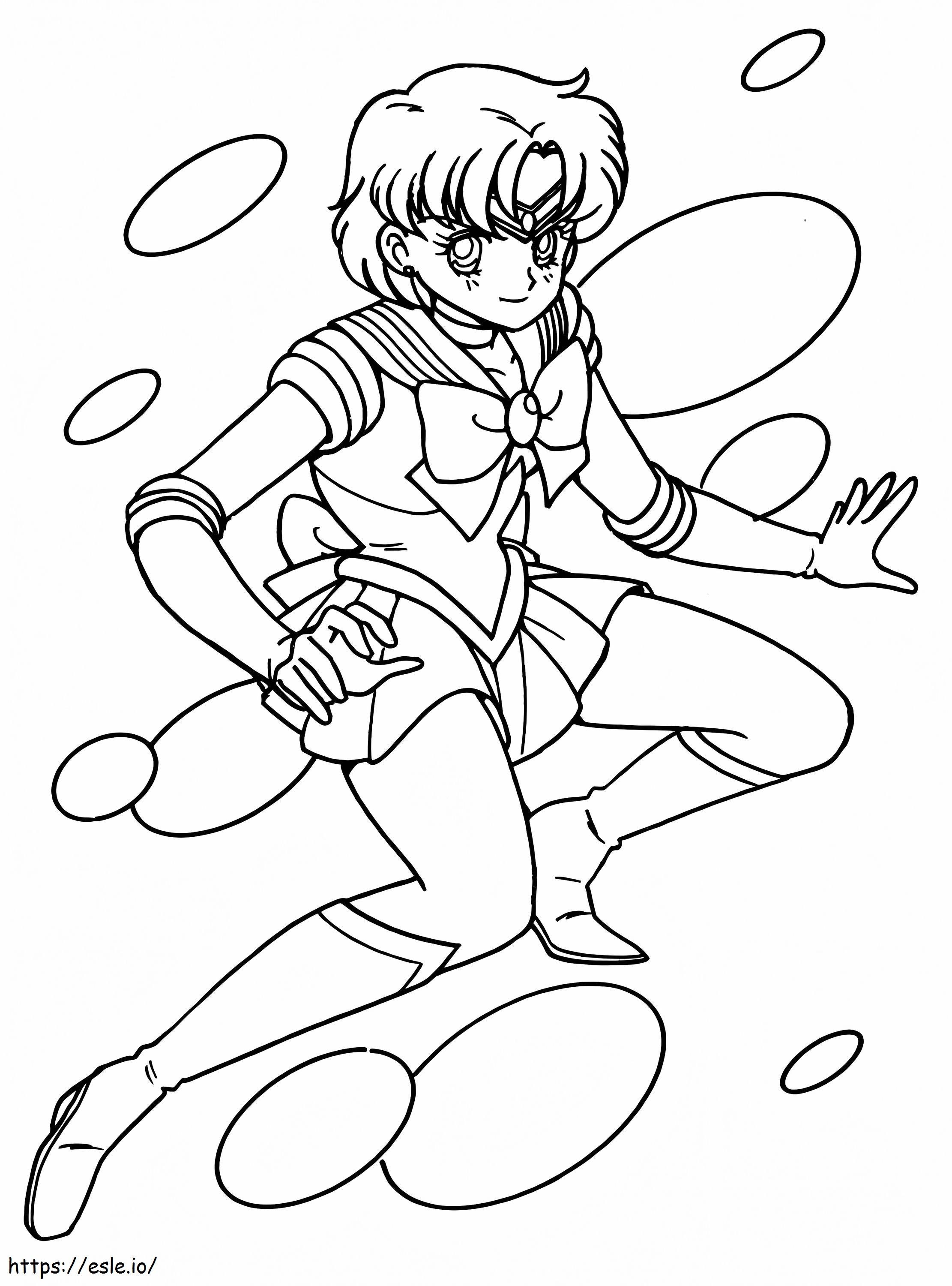 Cool Sailor Mercury coloring page