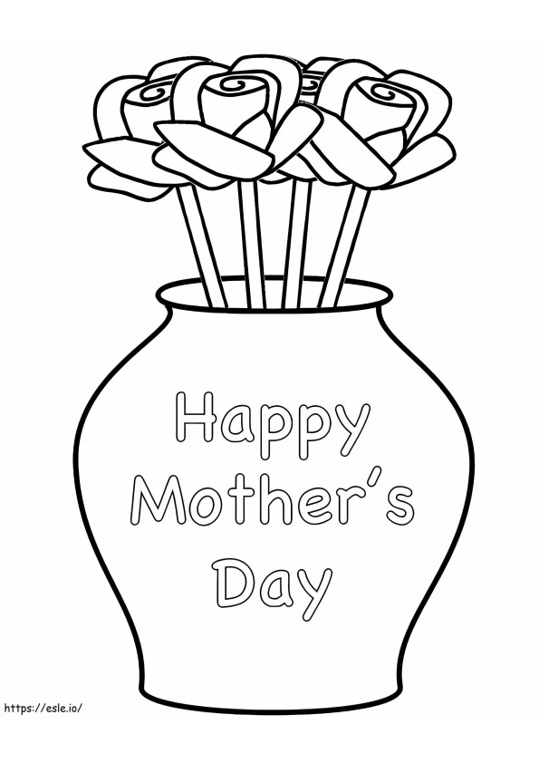 Flowers For Mom 6 coloring page