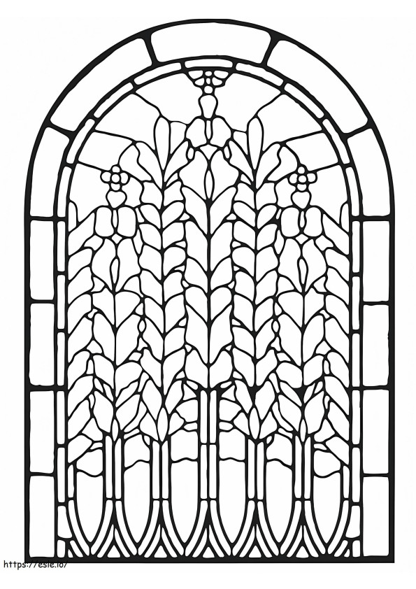 Stained Glass 2 coloring page