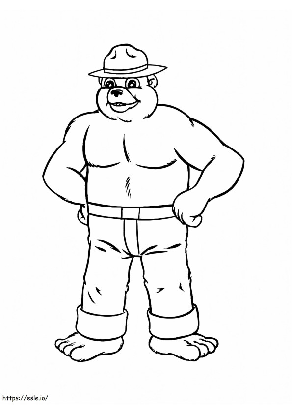 Smokey Bear 2 coloring page