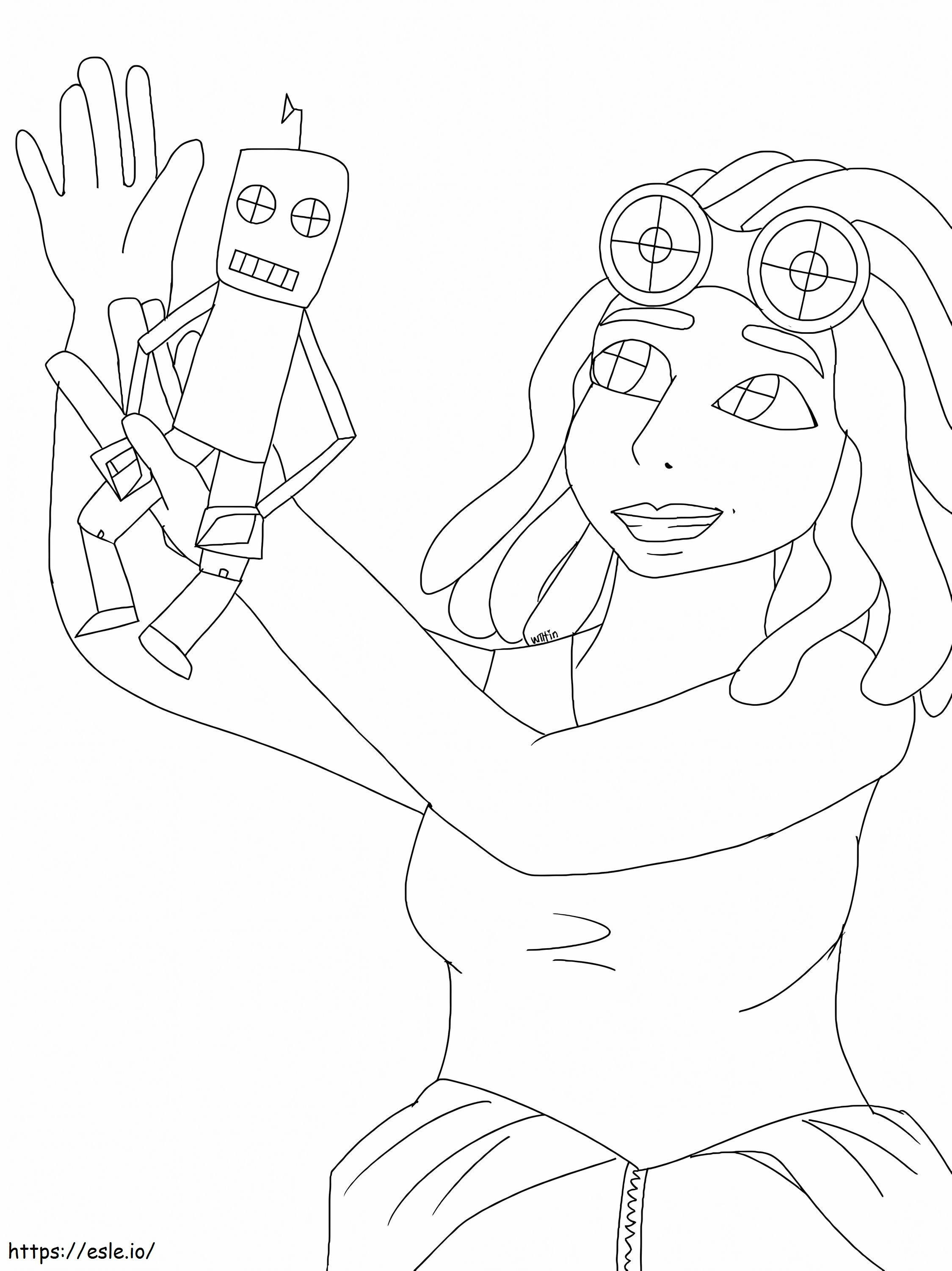 Printable Mei Hatsume coloring page