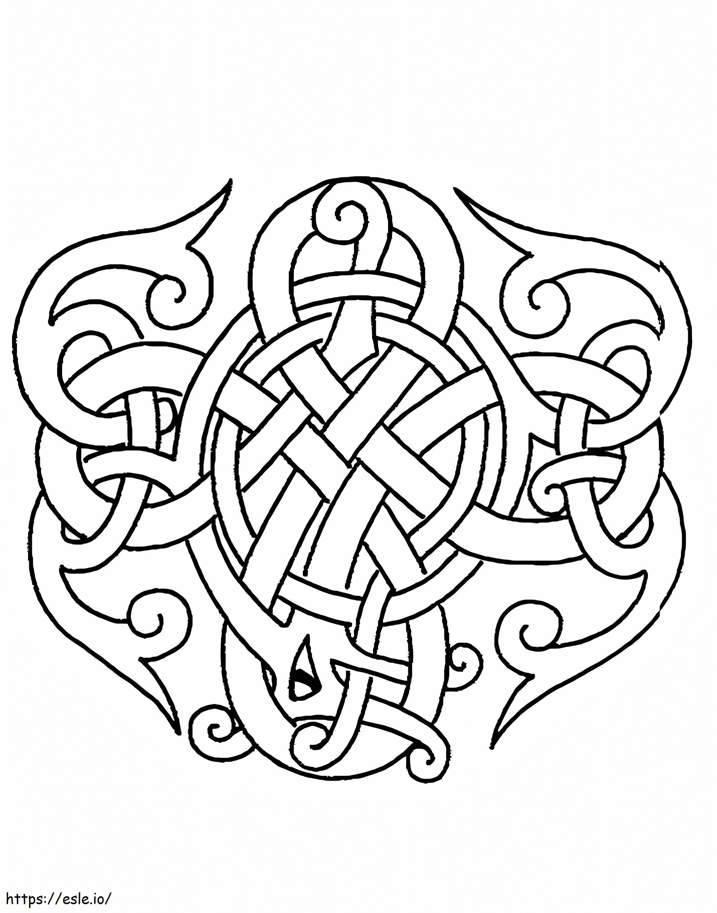 Celtic Art coloring page