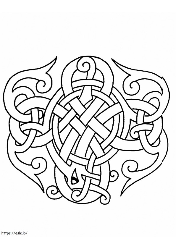 Coloriage Art celtique à imprimer dessin