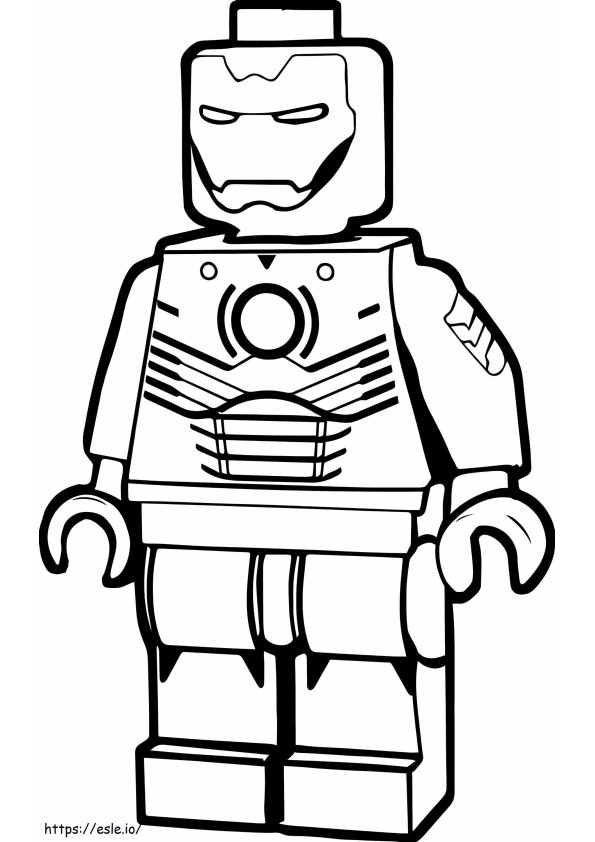 Coloriage Lego Iron Man à imprimer dessin
