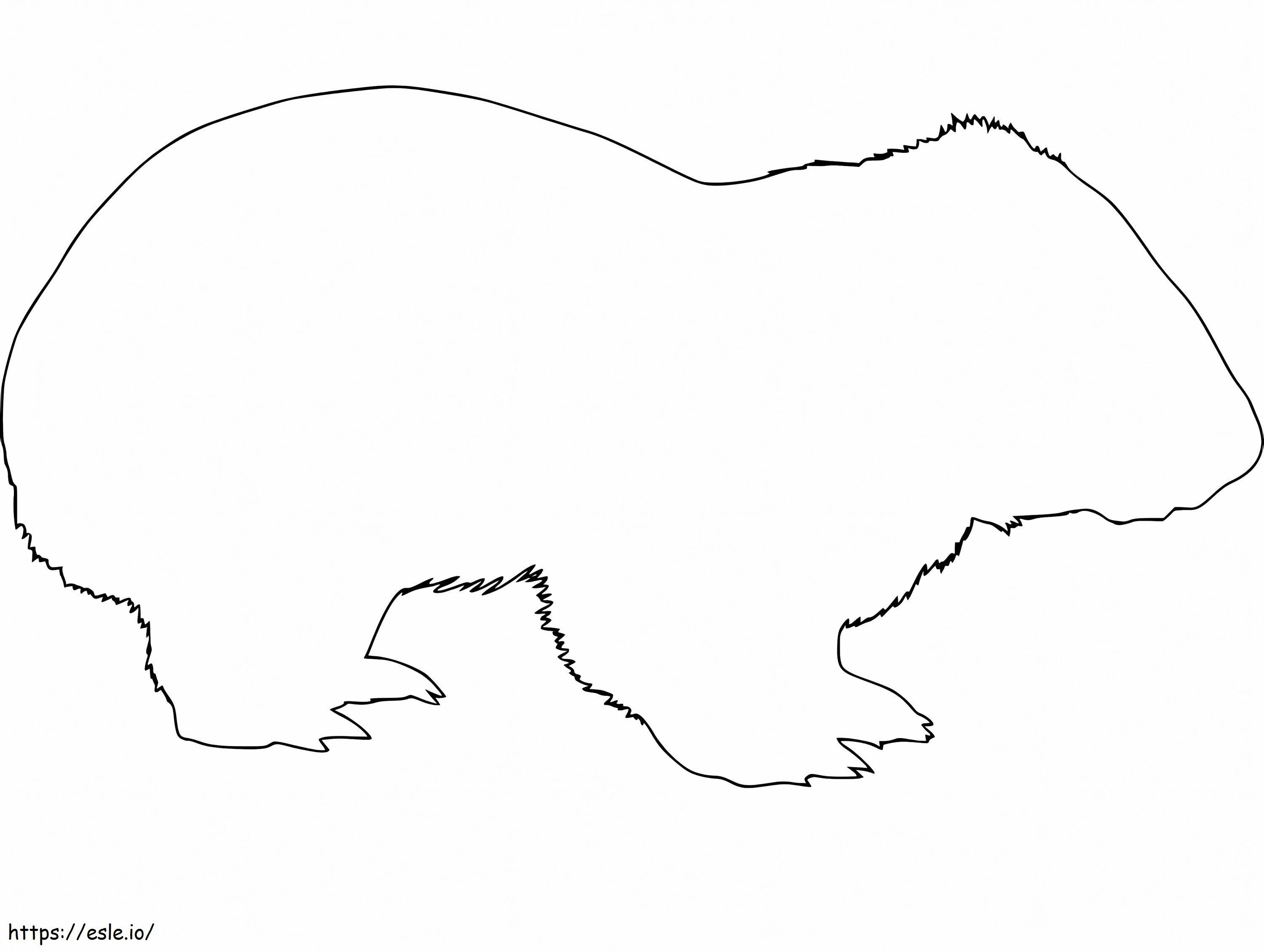 Coloriage Wombat Lineart à imprimer dessin