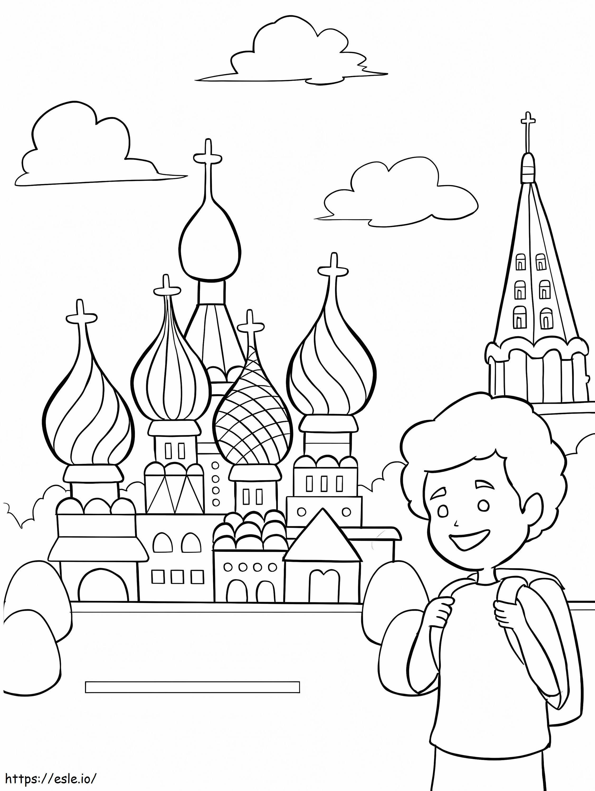 Coloriage Saint-Pétersbourg 2 à imprimer dessin